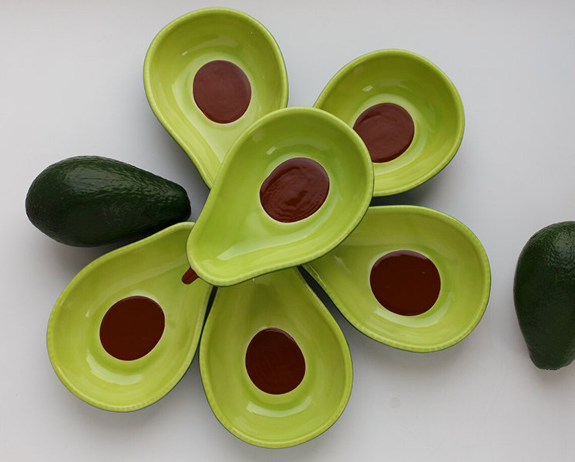 Ceramic Avocado Plate/ Plate For Snacks/ Plate Bowl for kids Etsy