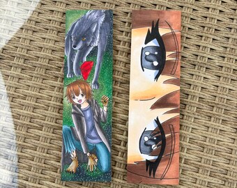 Manga Character Clell Bookmarks: Destiny Heart Original Artwork, Laminated Cardstock Reader Gift