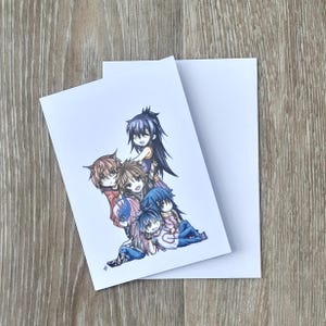 Chibi Anime Birthday Card A6 Kawaii Manga Greeting Card Cute Manga Art for Anime Lovers Unique Birthday Gift for Manga Fans