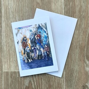 Manga Warriors Birthday Card Anime Warrior Greeting Card Unique Birthday Gift for Manga Fans & Anime Lovers
