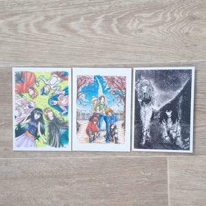 Manga Friendship Birthday Card, A6 Cute Anime Greeting Card for Best Friend, Handcrafted Manga Art, Unique Gift for Anime Lovers, Otaku Card
