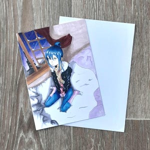 Manga Girl Birthday Card Cute Anime Girl Bedroom Design Unique Manga Lover Greeting Card Birthday Gift for Anime Fans