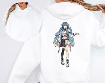 Anime Girl Hoodie: Destiny Heart Manga Azuna Pullover Sweatshirt