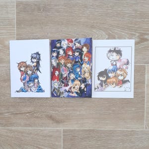 Chibi Anime Birthday Card A6 Kawaii Manga Greeting Card Cute Manga Art for Anime Lovers Unique Birthday Gift for Manga Fans