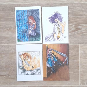 Kawaii Anime Birthday Card Destiny Heart Manga Art for Kids & Collectors Cute Otaku Greeting Card Cool Gift for Anime Fans