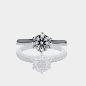 GIA 1.60 Karat F / SV2 Solitär Diamant Verlobungsring 14K Weißgold