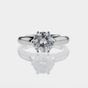 GIA 2.00 Karat D / SI1 Solitär Diamant Verlobungsring WeißGold 14K