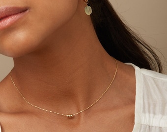 Minimalist Necklace, Dainty Necklace, 14K Gold Filled Necklace, Delicate Necklace, Dainty Choker, Tiny Choker, Gold Necklace, Dainty Jewelry