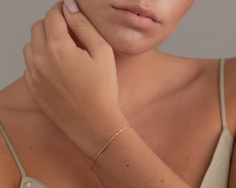 Minimalist Bracelet, Simple Bracelet, Gold Bracelet, Gold Filled Bracelet, Minimalist Jewelry, Delicate Bracelet, Simple Jewelry, 14K Gold