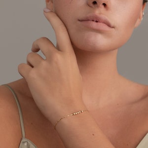 Dainty Bracelet, Minimalist Bracelet, Minimal Bracelet, Gold Bracelet, Dainty Jewelry, Minimalist Jewelry, Minimal Jewelry, Small Bracelet image 1