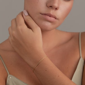 Minimalist Bracelet, Simple Bracelet, Gold Bracelet, Gold Filled Bracelet, Minimalist Jewelry, Delicate Bracelet, Simple Jewelry, 14K Gold