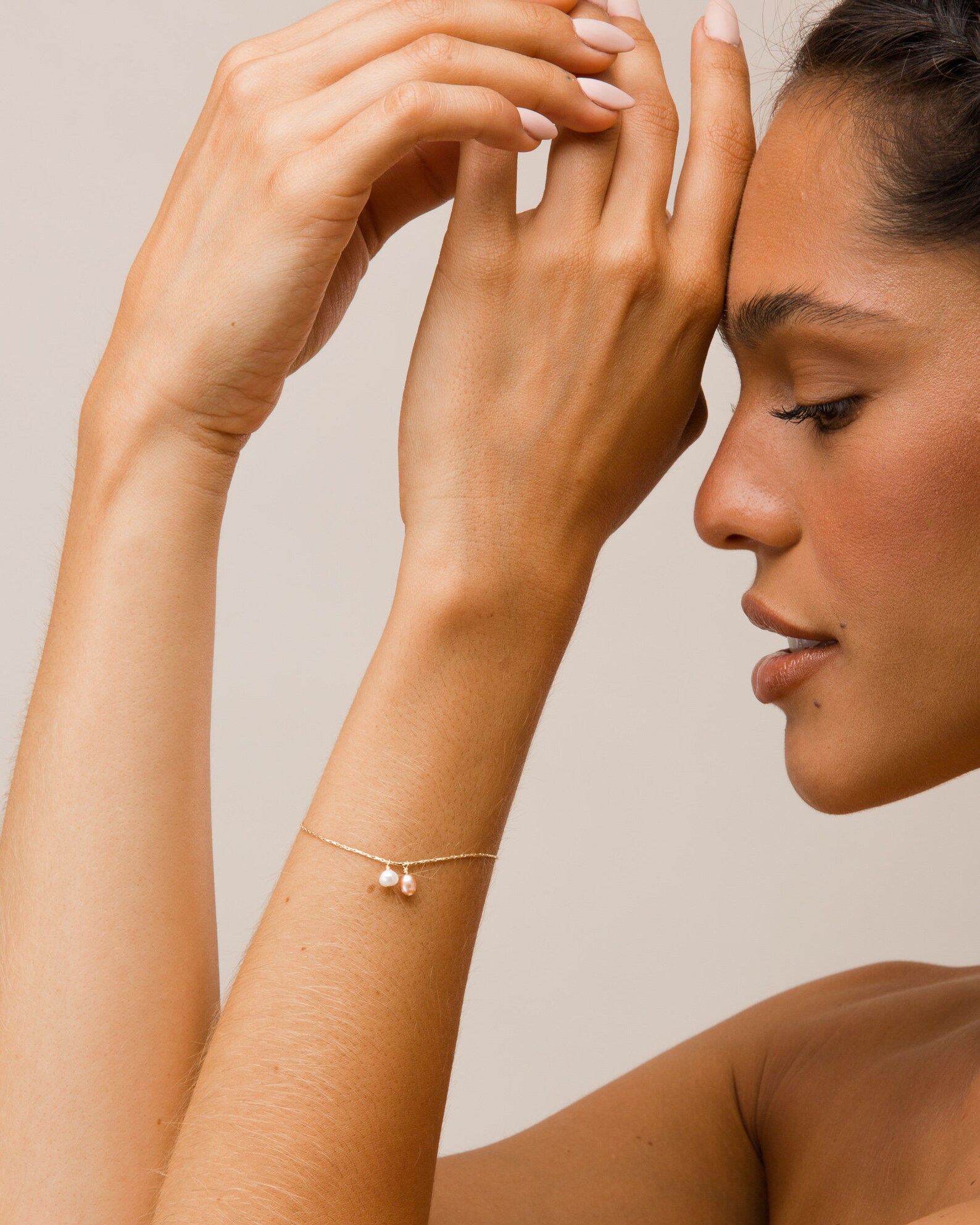 Gold Pearl Bracelet Bracelet With Pearls Gold Bracelet 14K - Etsy