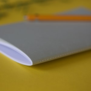 Ella Sustainable Notebook | Recycled & Upcycled Paper with Fold-Out Page | Eco-Friendly, Minimalist Design