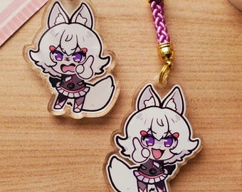 Tenma Maemi (Phase Connect) Vtuber - Clear Double-Sided Acrylic Keychain 1.5"