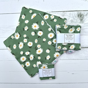 Reusable Wipes - Makeup Remover And General Cleaning - Face Wipes - Flowers by Miley