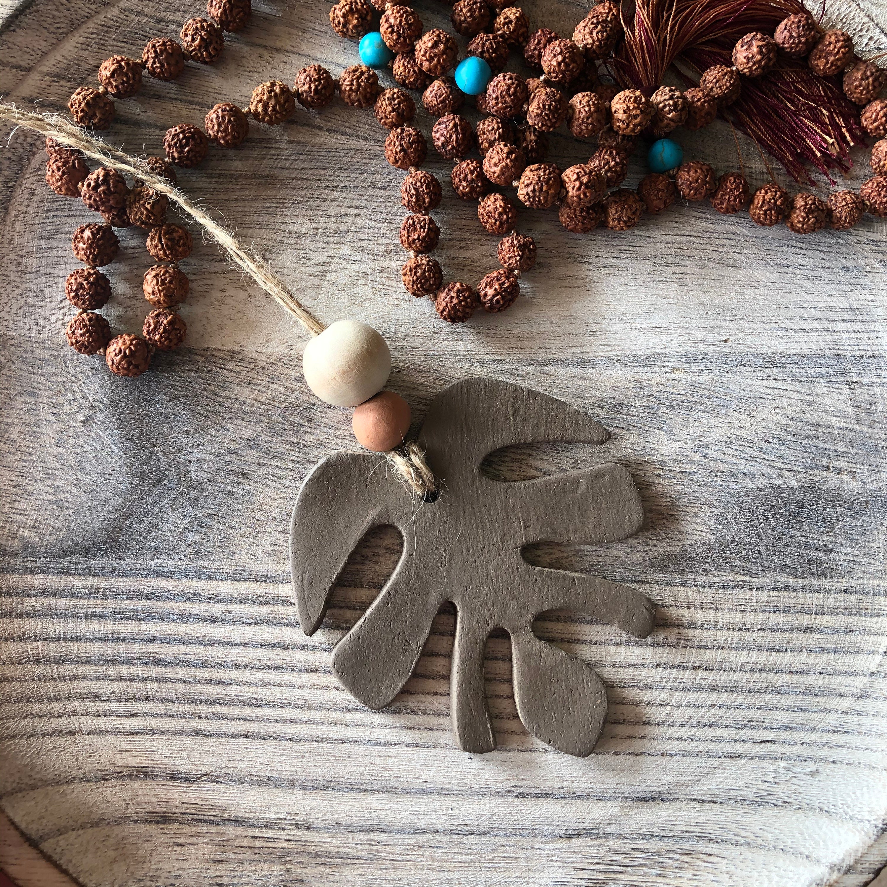 Decoration Bohème - Feuille Monstera en Céramique