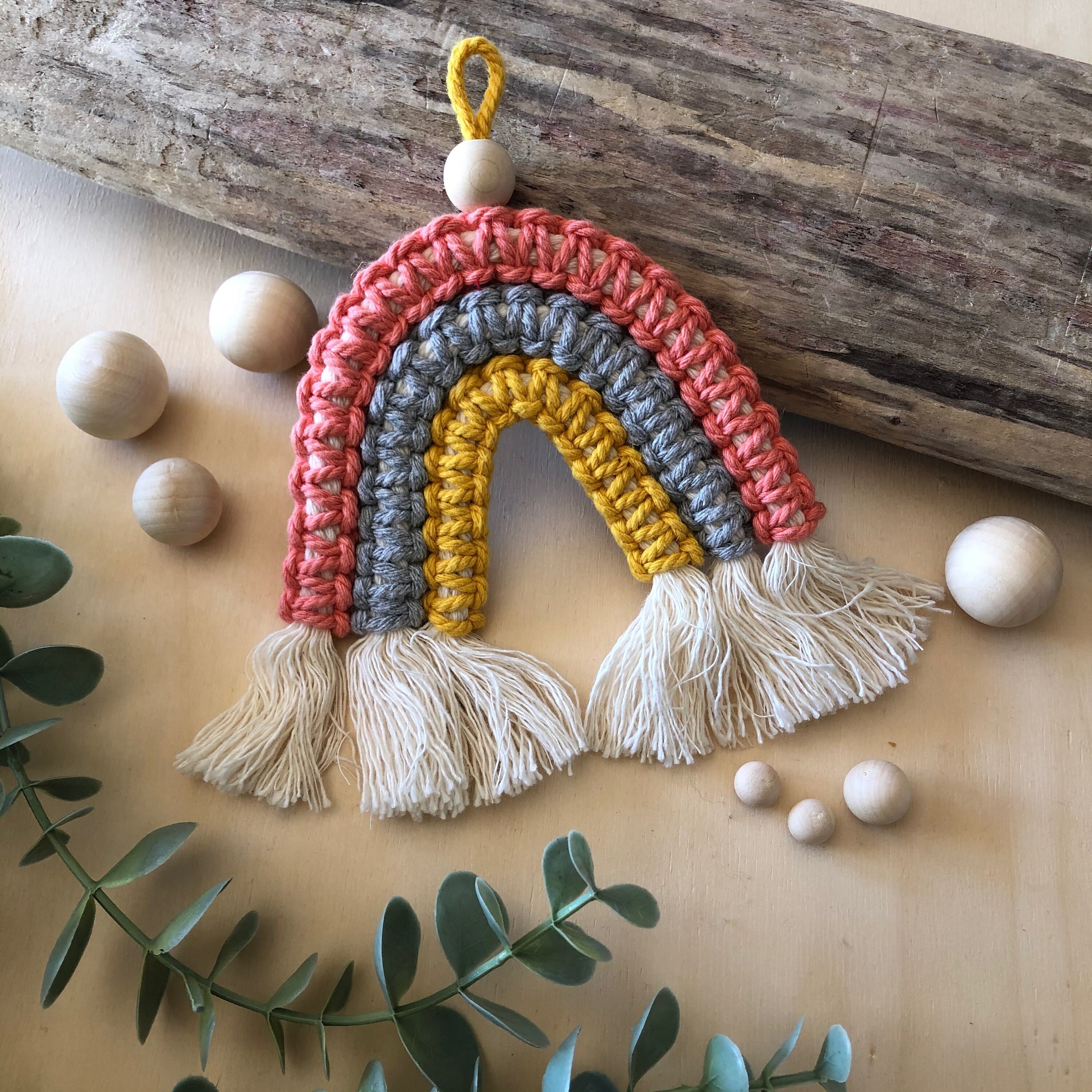 Arc-En-Ciel en Macramé