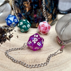 D&D Dice Tea Strainer: D20 Tea Infuser Ball, Geeky Gift