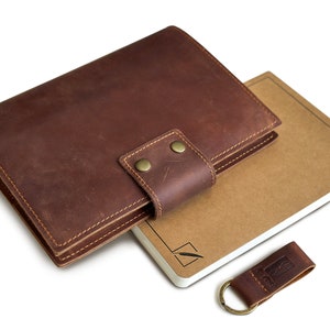 Refillable Leather Journal: A5 Lined & Blank Notebooks (200 Pages)