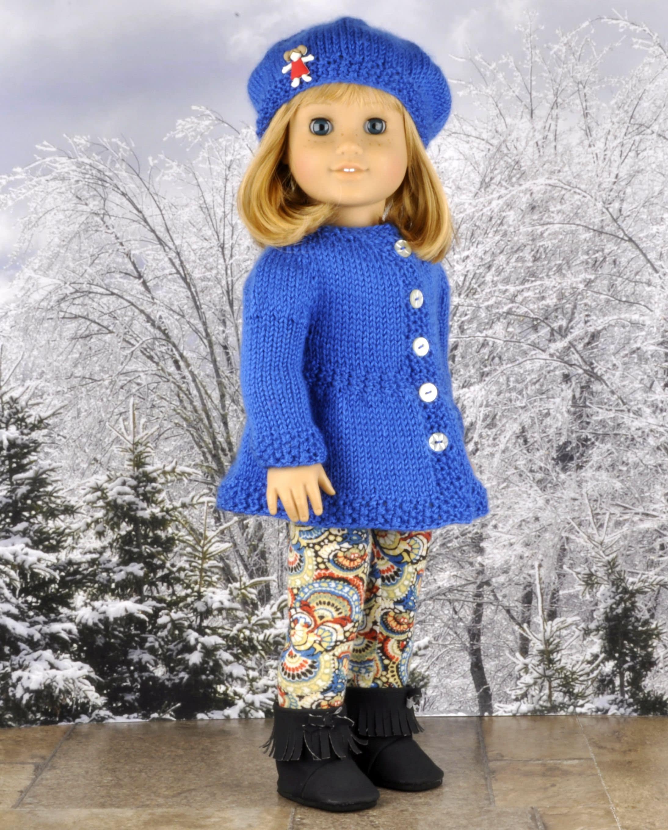 Doll Clothes Knitting Pattern PDF ENGLISH Instant Download - Etsy