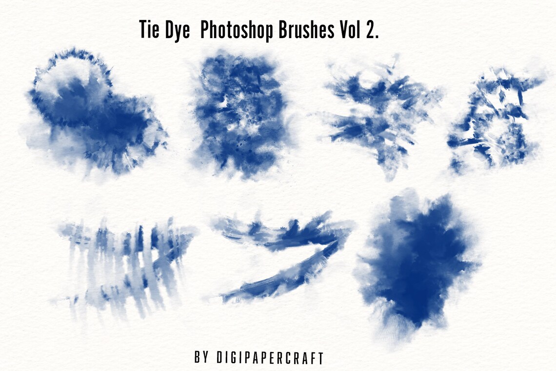 18 Tie Dye Brushes Tie Dye Stamps Digital Brushes Etsy Canada
