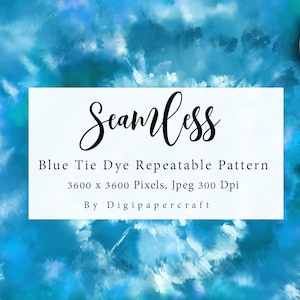 Shibori paper, Seamless Tie Dye Digital Paper, Blue Seamless Tie Dye, Indigo printable paper, Tie Dye Pattern, Tie Dye Repeatable Pattern