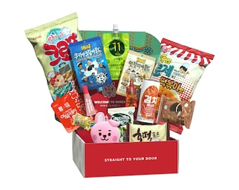 Seoulbox V | Authentische vegetarische koreanische Snacks und epische Kpop Merchandise-Geschenkbox