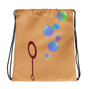 Blowing Bubbles Drawstring bag
