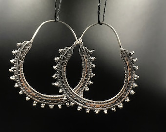 Vintage swat valley silver earring