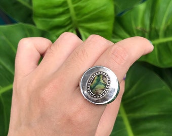Old Silver And Gabri Ring - Handmade Ring - 925 Sterling Silver - Antique Ring - gabri ring - handmade ring