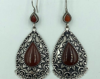 Handmade Afghani silver earring