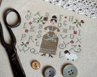Rustic Harmony Mini Sampler Cross Stitch Patterт, X Stitch Chart, Alphabet Embroidery, PDF Download