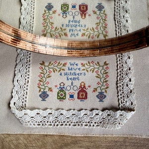 Mini Sampler Cross Stitch Pattern, Easy Counted Cross Stitch Chart ...