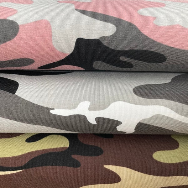 Jersey * Camouflage * Vera , Swafing ,Tarnmuster,  versch. Farben 140 cm breit