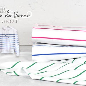 French Terry/Sommersweat mit Modal Panel Lineas by Lillesol & Pelle , Swafing