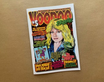 VOODOO BABY ISSUE #5 The fanzine for B-Movies and Horror film fun! Lots of retro babes, cartoons, film reviews, and stuff that's bad for you