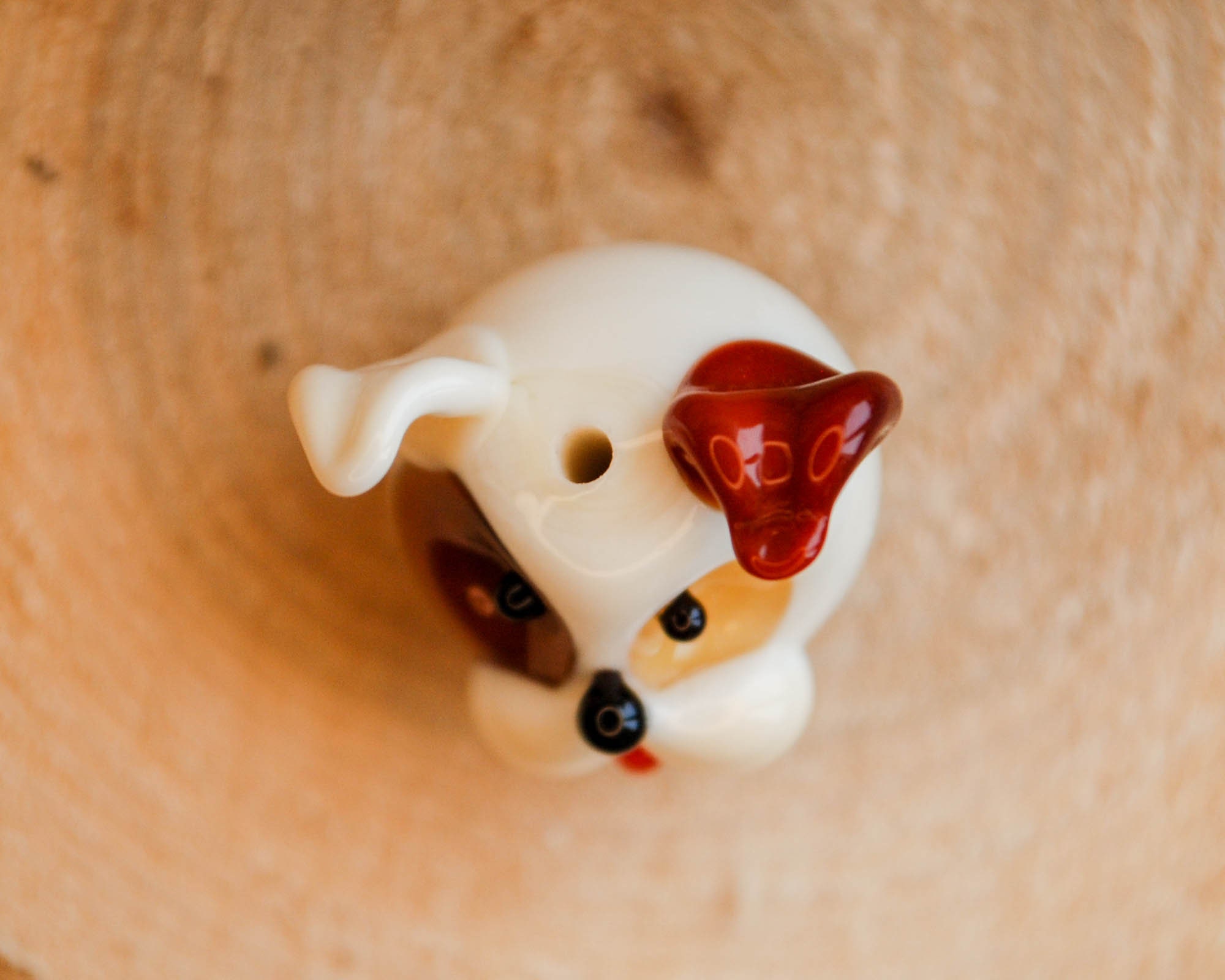 Animal beads Puppy beads Handmade Lampwork glass beads Dog Etsy