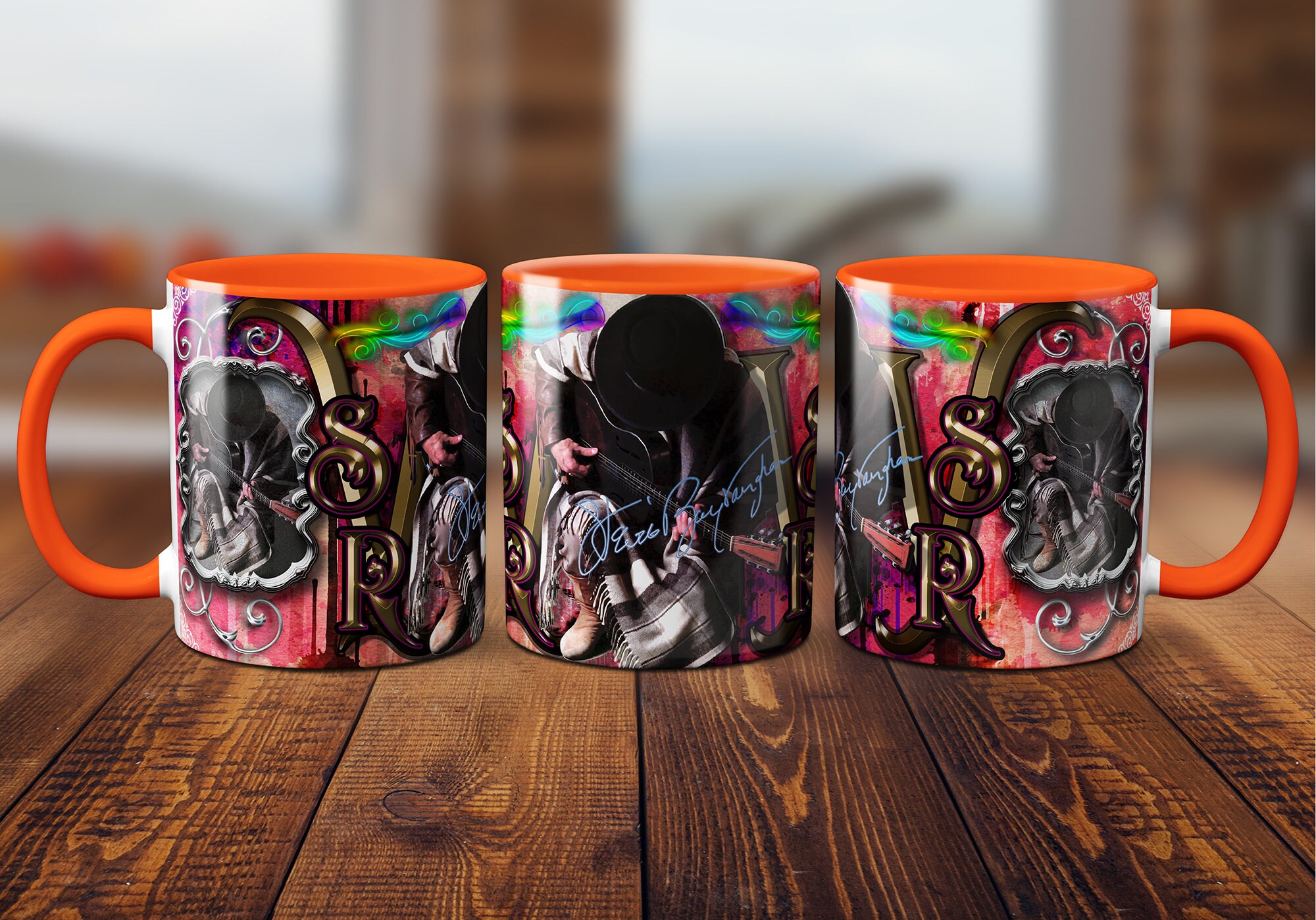 Stevie Ray Vaughan Custom Designed Coffee Tea Hot Chocolate Etsy