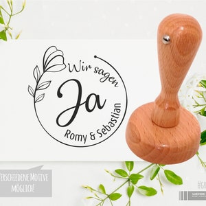 Hochzeitsstempel / Holzstempel /JA personalisiert / Einladungen veredeln / verschiedene Größen