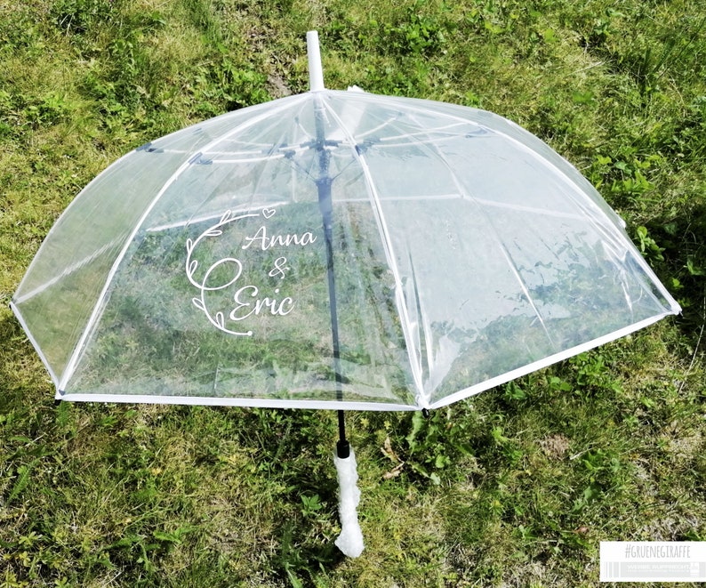 Umbrella with lettering / for wedding or bachelorette party image 2