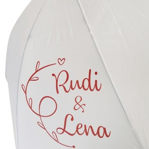 Umbrella with lettering / for wedding or bachelorette party image 2