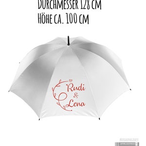 Umbrella with lettering / for wedding or bachelorette party image 3