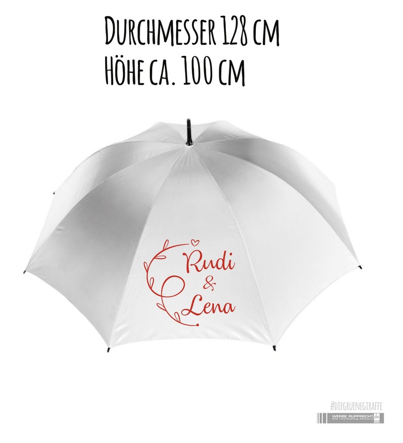 Umbrella with lettering / for wedding or bachelorette party image 3