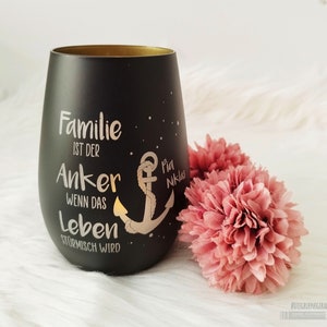 Wind light / memory light with motif for aunt or uncle