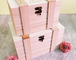 Scrigno Portagioie In Legno Con Motivo Moresco - Cofanetto Regalo Per Matrimonio - 18,5 X 18,5 Cm