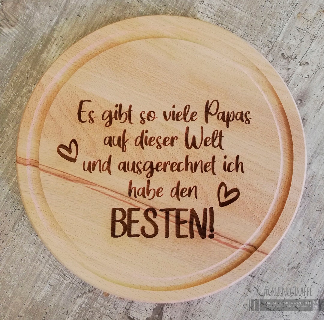 Vesperbrett mit Saftrinne, Ø 24 oder Ø 30 x 1,5 cm Etsy.de
