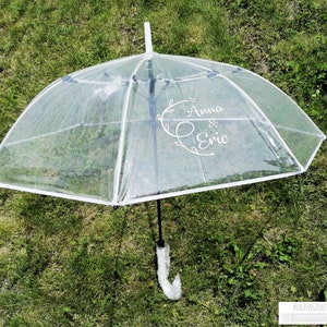Umbrella with lettering / for wedding or bachelorette party image 1