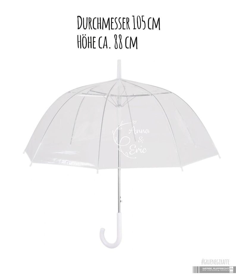 Umbrella with lettering / for wedding or bachelorette party image 3