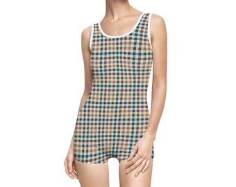 vintage boyleg swimsuit