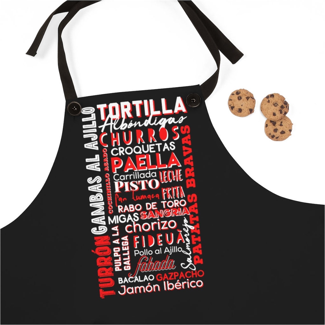 Spanish Food Apron Spain Castillian Food Lightweight Apron España